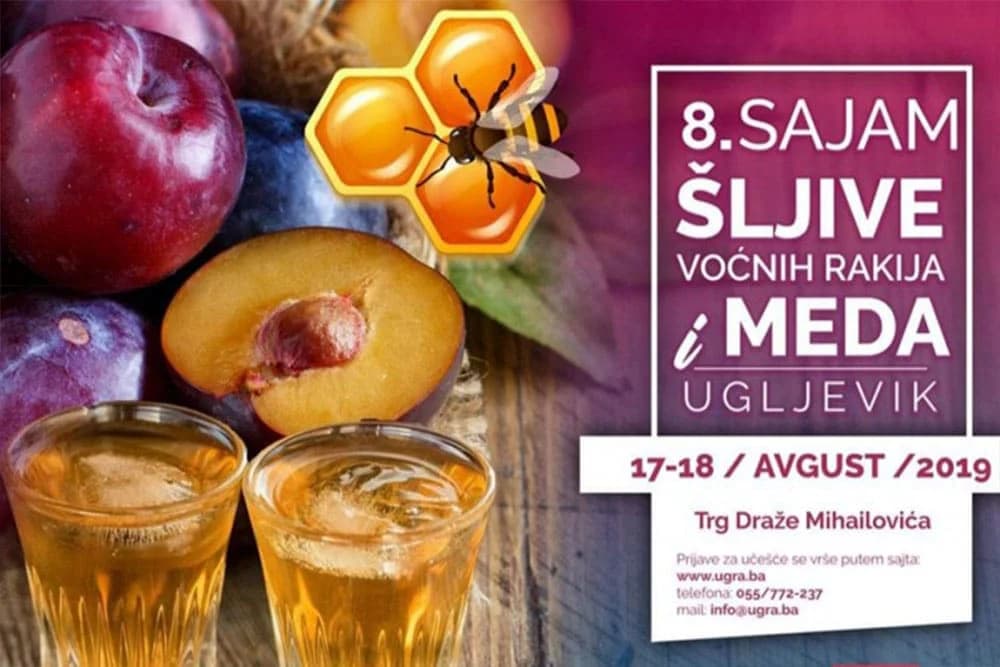 Za vikend sajam šljive, voćnih rakija i meda