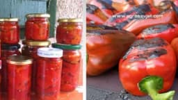 Recept za ukusnu salatu od pečenih paprika u tegli