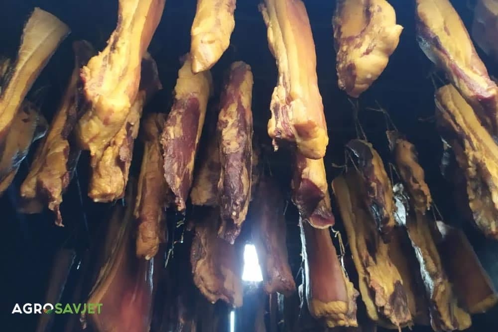 sušenje slanine