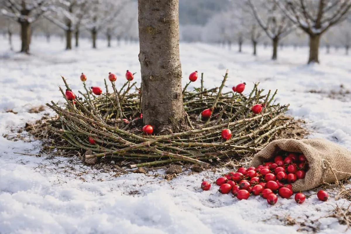 Prirodna zaštita bez hemikalija: Grane šipka ili ruža protiv glodara u voćnjaku