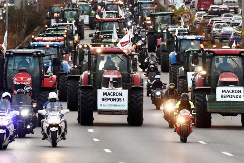 Hiljade farmera blokiralo Pariz: "Makron, odgovori nam!"