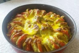 Pečene tikvice sa povrćem na seljački način