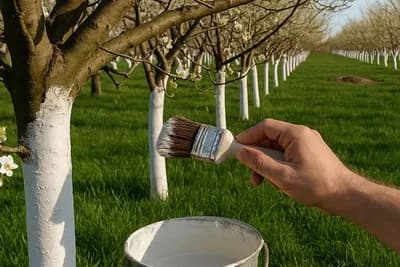 krečenje stabala voćaka