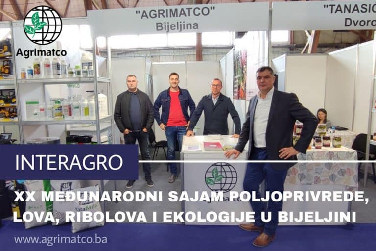 AGRIMATCO predstavio asortiman proizvoda na XX Međunarodnom sajmu „INTERAGRO 2022“ u Bijeljini
